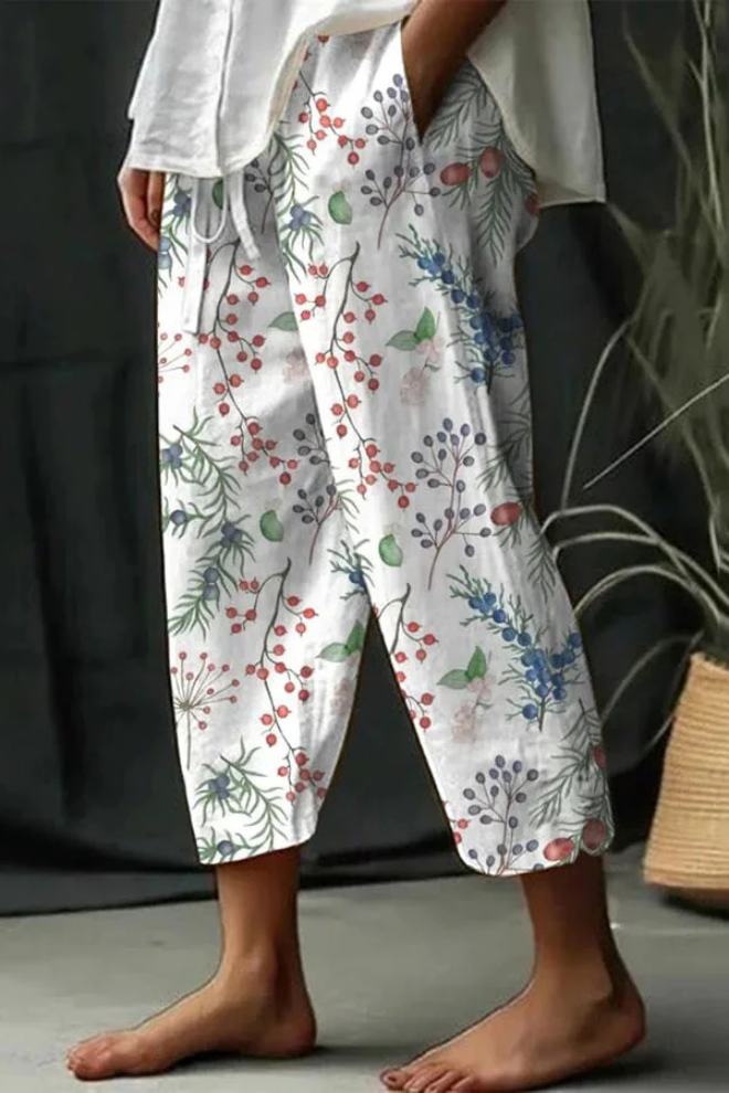 Valenzora | Casual Unique Printed Button Pocket Pants