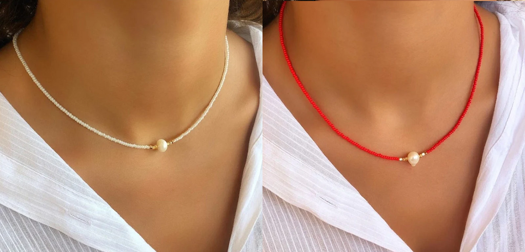 Valenzora | Necklace with Natural Pearls