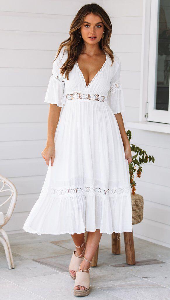 Valenzora | Boho Midikleid