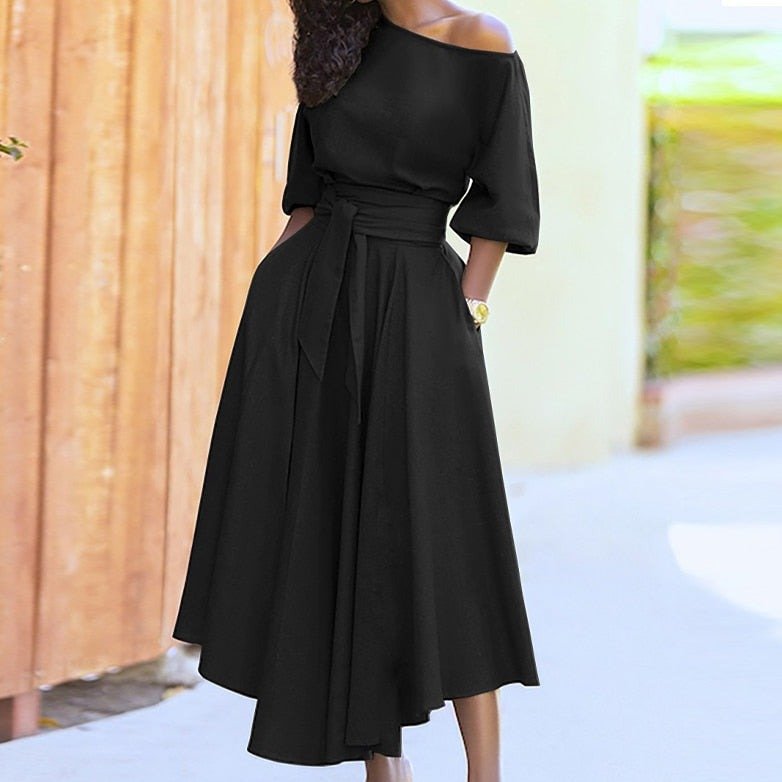 Valenzora A-line tie dress