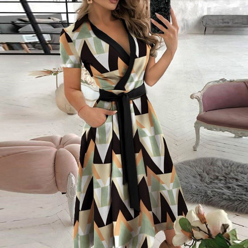 Valenzora A-line tie dress