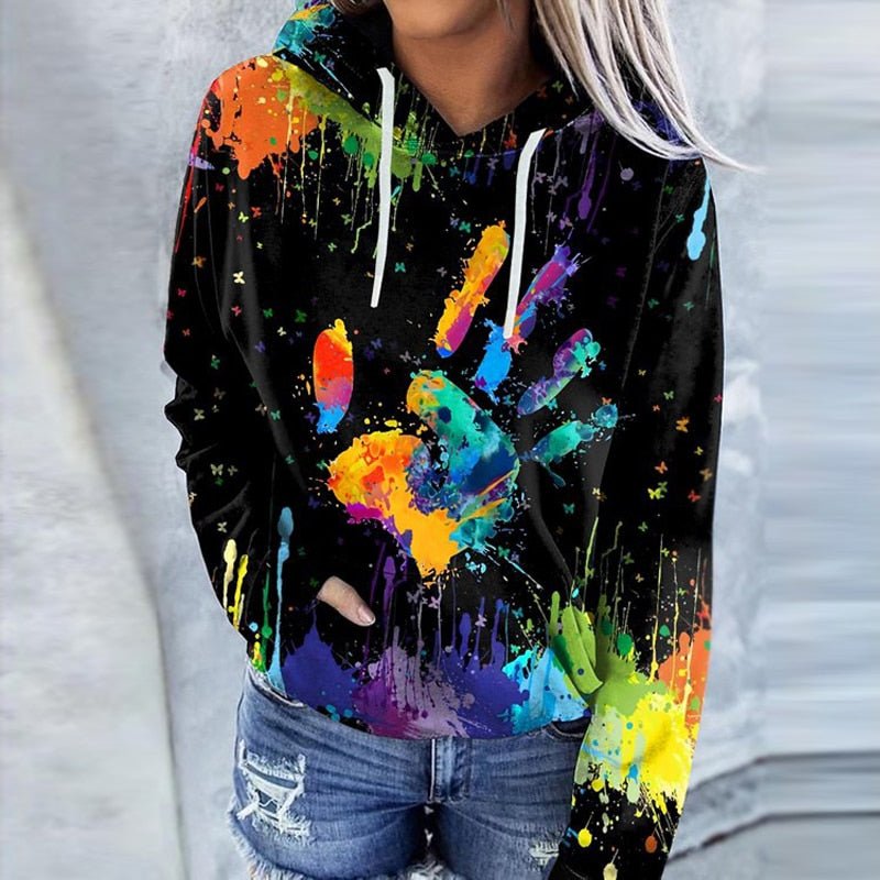 Valenzora Digital Print Casual Sweater