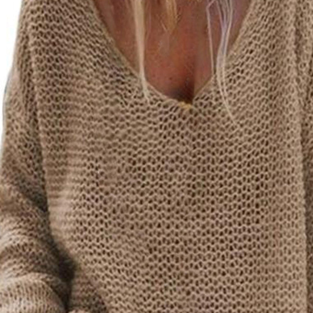 Long-sleeved knit top