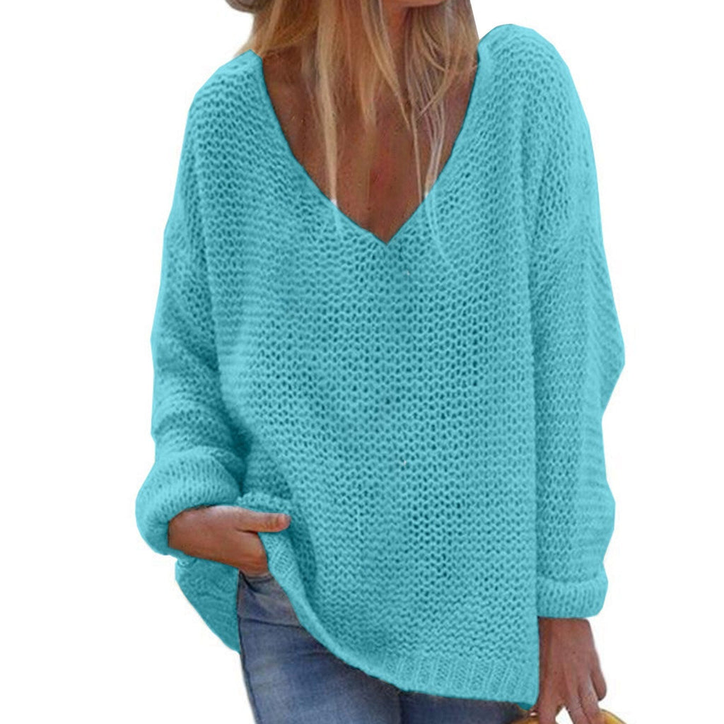 Long-sleeved knit top