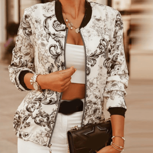 Valenzora | Damen Jacke im Vintage-Stil, Damen Übergangsjacke, Perfekt zum Layering