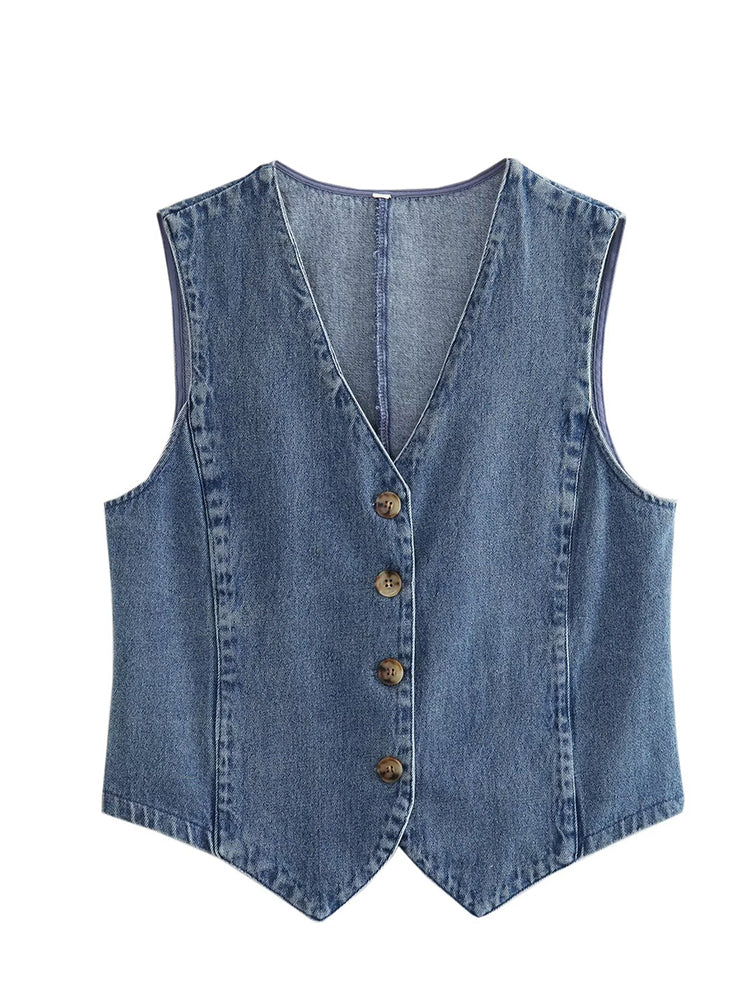 Valenzora | Women's Blue Denim Jacket