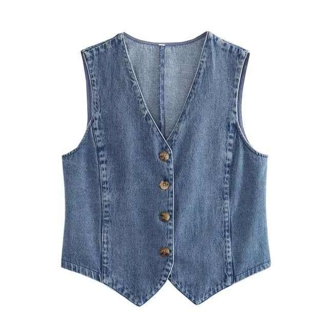 Valenzora | Women's Blue Denim Jacket