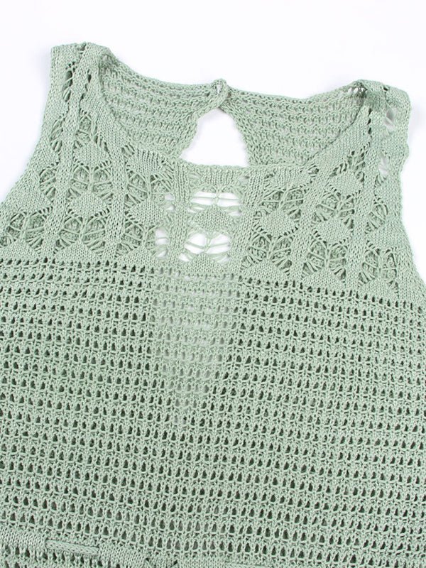 Valenzora | Women's Bikini Top High Lace Tassel Swimsuit Coat Beach Long Dress