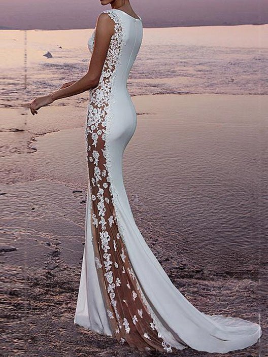 Valenzora | Damen-Abendkleid mit Spitze und Meerjungfrauen-Silhouette