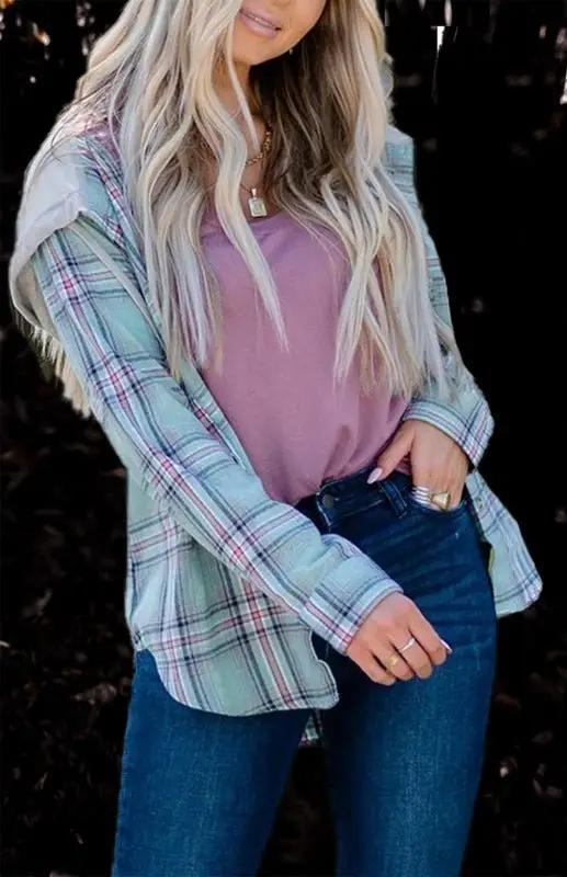 Valenzora | Women's Hoodie Button-Down Casual Shirt Jacket
