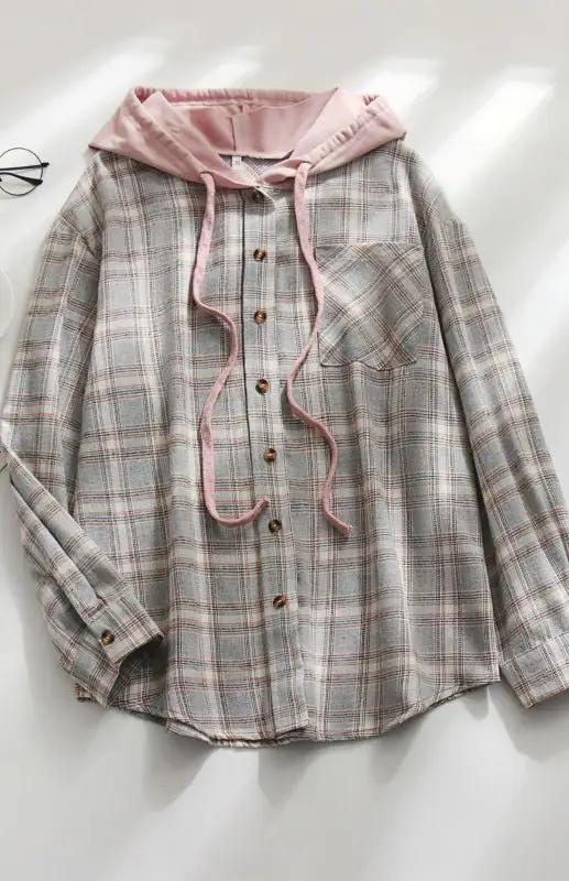 Valenzora | Women's Hoodie Button-Down Casual Shirt Jacket