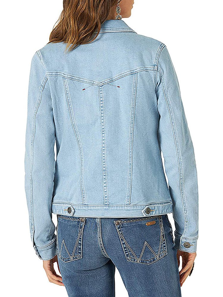 Valenzora | Women's Jackets Single-breasted denim jacket with pockets