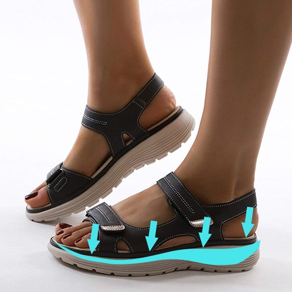 Valenzora | Verstellbare Sommersandalen mit doppelten Riemen für Damen