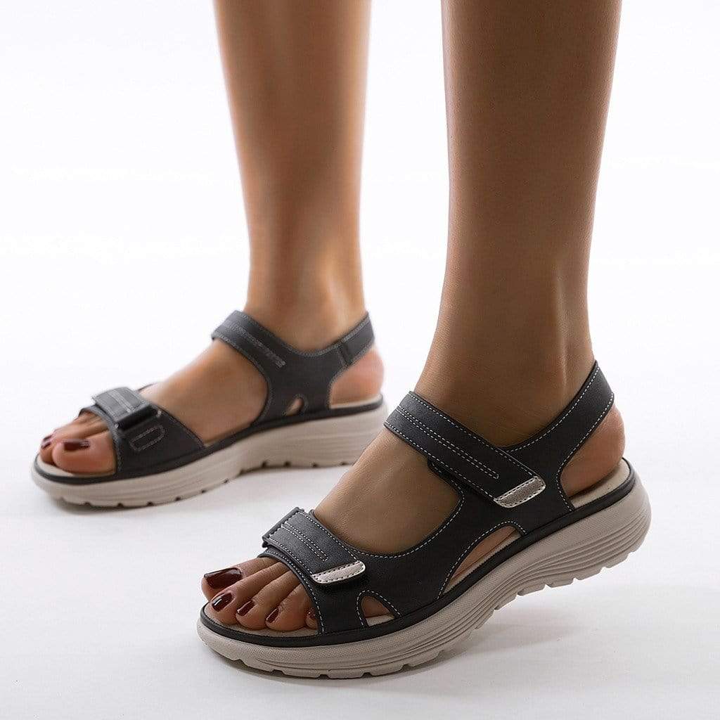 Valenzora | Verstellbare Sommersandalen mit doppelten Riemen für Damen