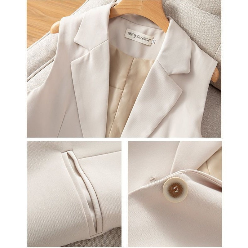 Valenzora | Damen Weste Jacke Ärmelloser Blazer