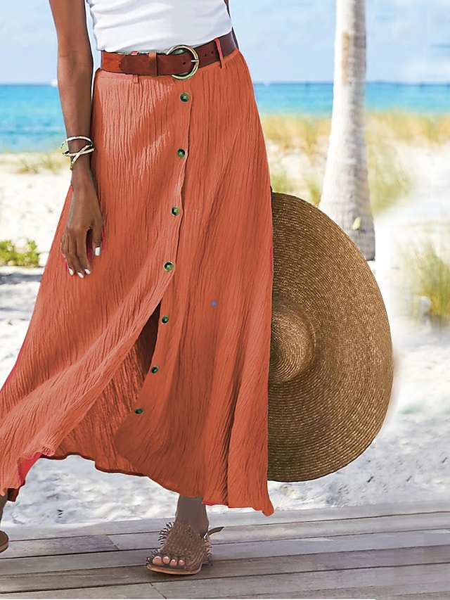 Valenzora | Long linen skirt for women Zelda