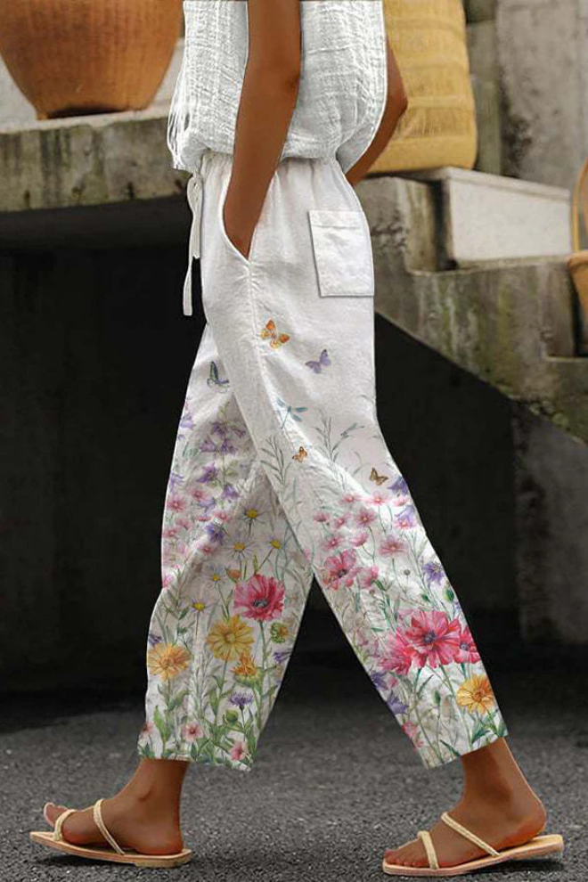 Valenzora | Casual Unique Printed Button Pocket Pants