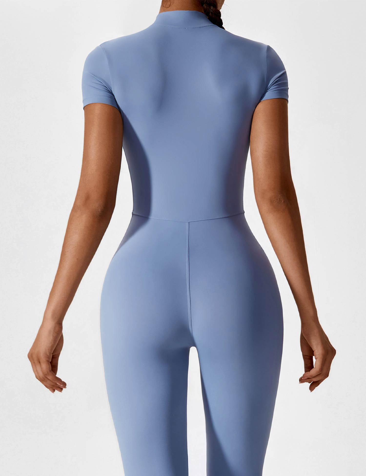 LenaFit – Short-sleeved zip-up jumpsuits