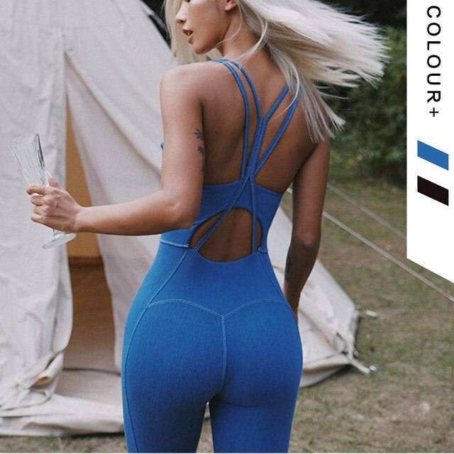 Valenzora | Yoga Sporty One-Piece Bodysuits Fitness Training Clothing