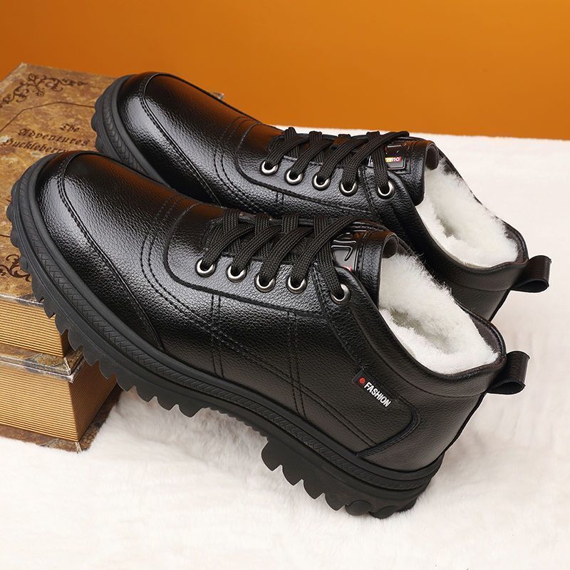 Valenzora | Robust, lined leather winter boots with non-slip sole