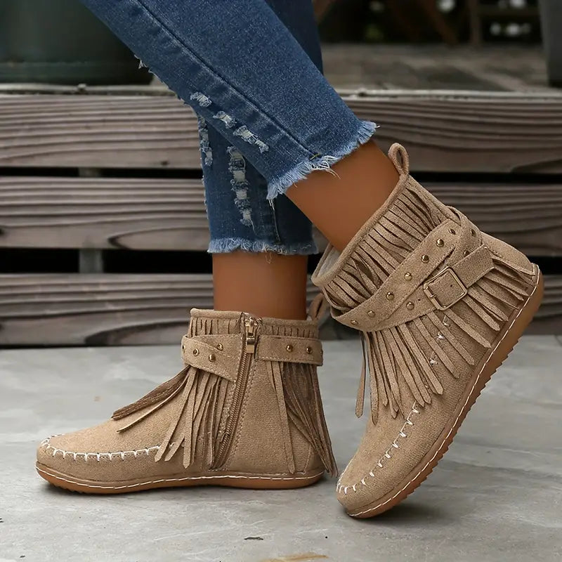 Zainab™ - Plush-lined women's ankle boots