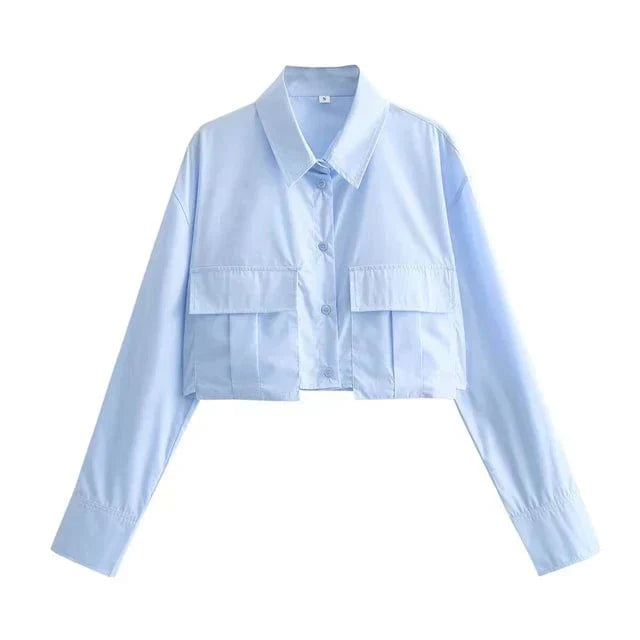 Valenzora | Crop Blouse Top