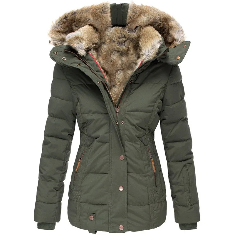 Valenzora | Waterproof winter jacket with faux fur for women - Bestseller 2023