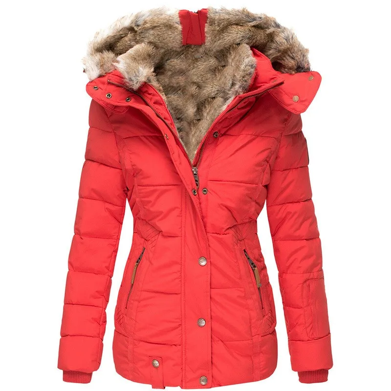 Valenzora | Waterproof winter jacket with faux fur for women - Bestseller 2023