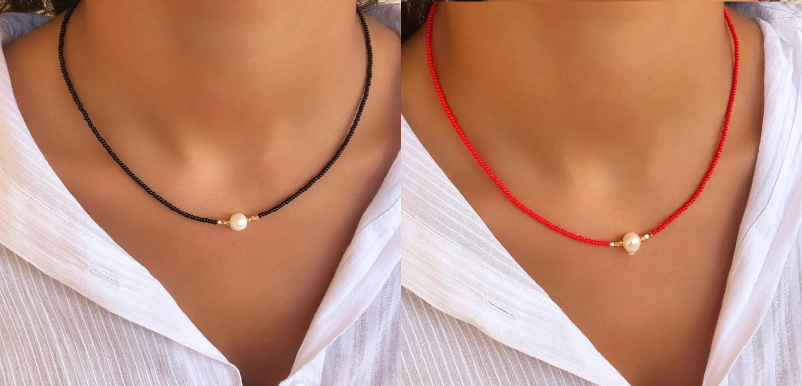 Valenzora | Necklace with Natural Pearls
